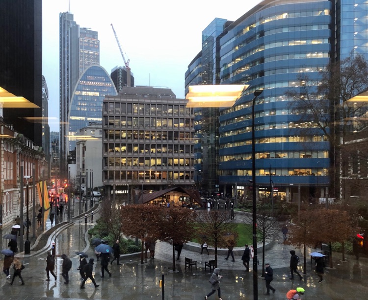 A photo of Aldgate Square