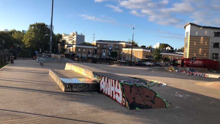 A photo of Mile End Skatepark