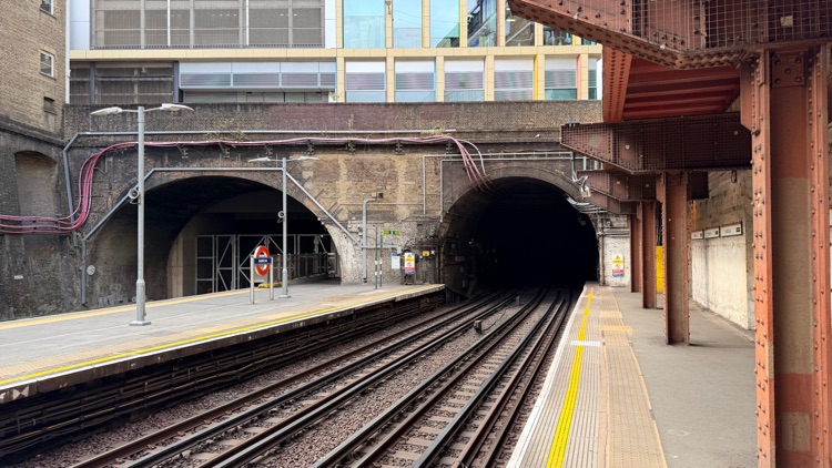 A photo of Barbican Station