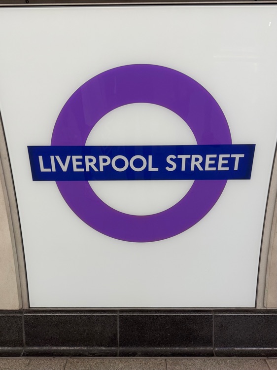 A photo of Liverpool Street Underground Station