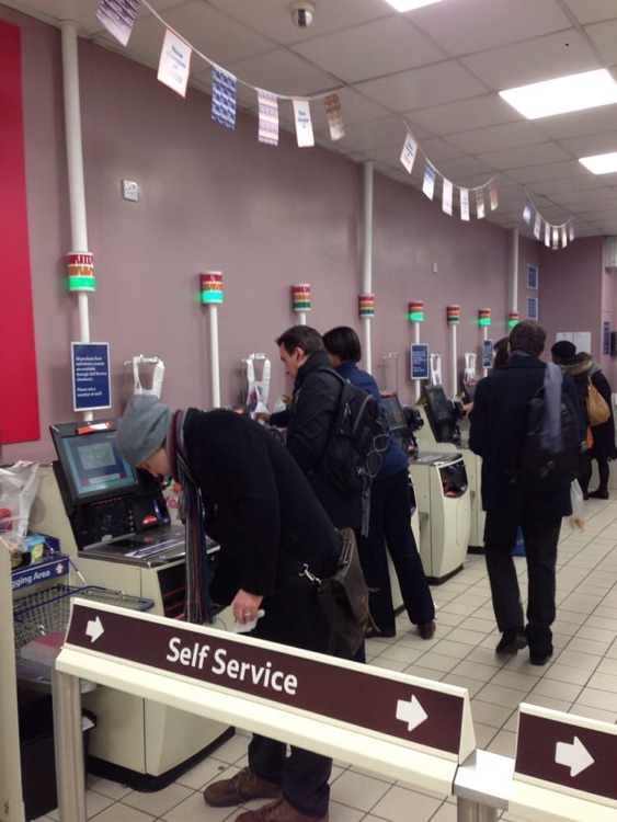 Self service cash desks - pretty usual for those who live here, still quite new (but great) for me as a visitor.