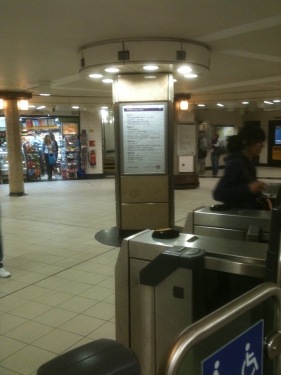 Exits and ticket barricades