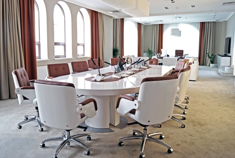 Tau Boardroom tables and Nesi chairs