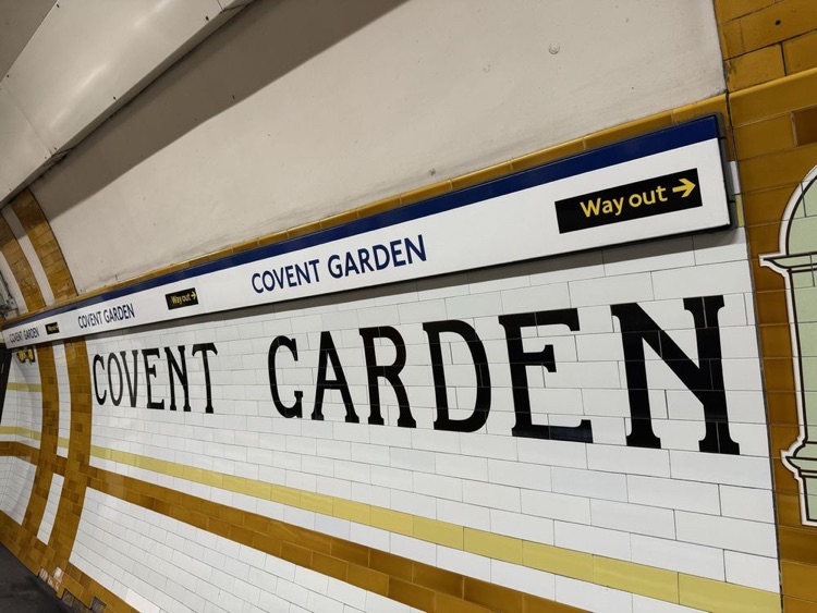 A photo of Covent Garden Station