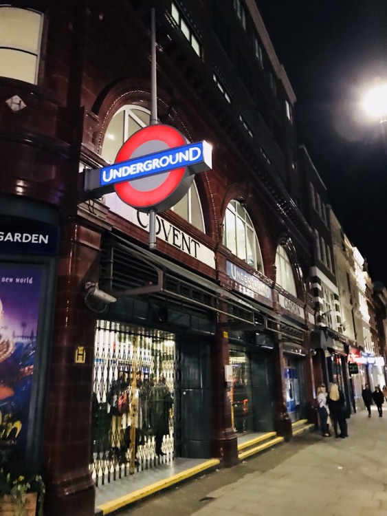 A photo of Covent Garden Station