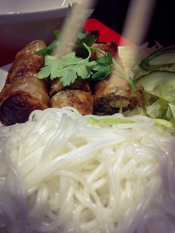 Spring rolls with pork and shrimp