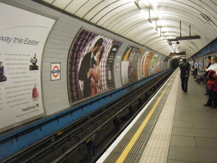 Northbound platform